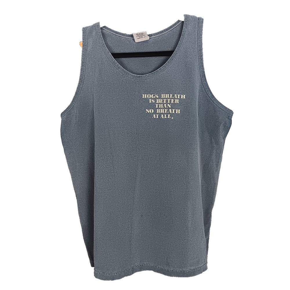 Hog's Breath Saloon‎ Tank Top Men's Size Medium Key West Gray Sleeveless Cotton